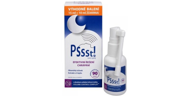pssst sprej proti chrápaniu