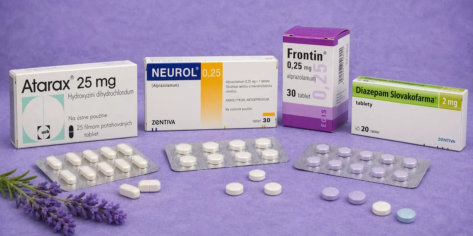 anxiolytika na predpis, bez prespisu
