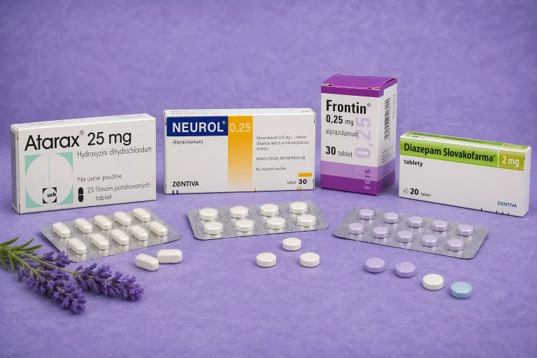 anxiolytika na predpis, bez prespisu