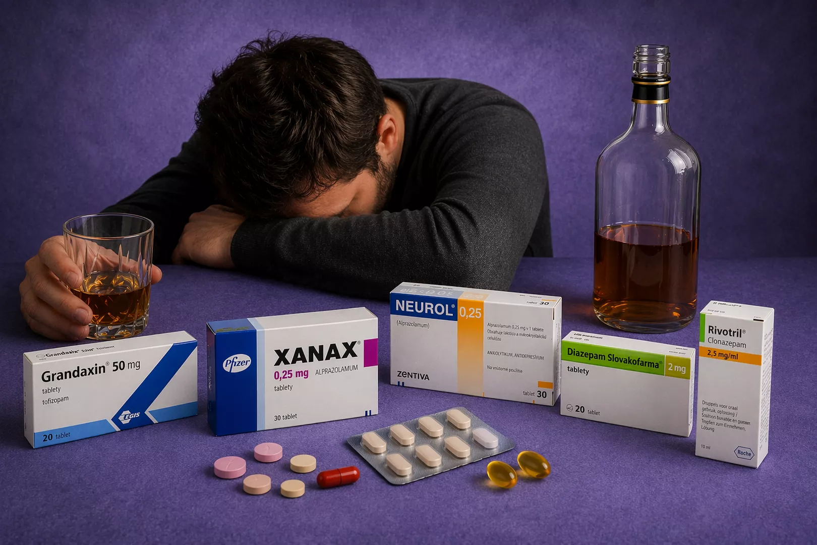 benzodiazepíny a alkohol