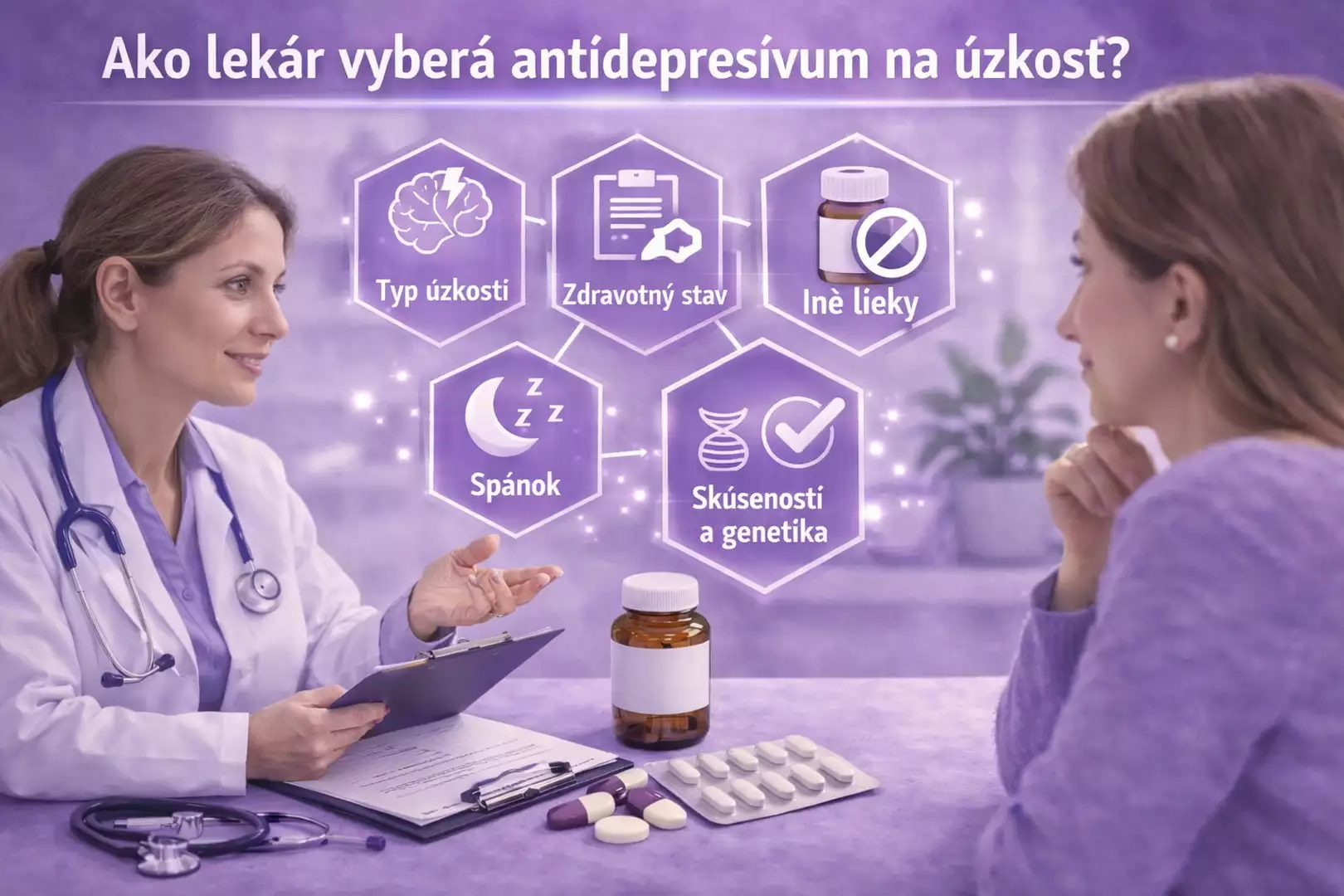 ako lekár vyberá najlepšie antidepresíva na uzkost 